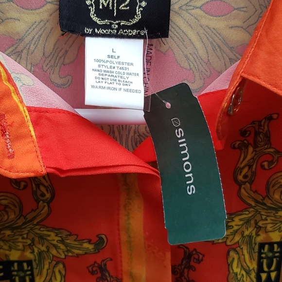 SIMONS, M2 colorful & visually striking blouse - Versace Vibes - Picture 4 of 9